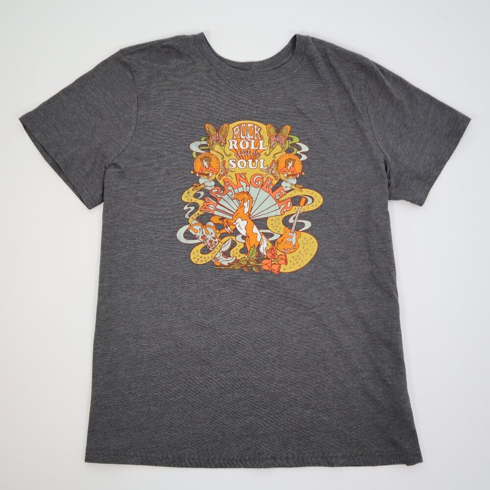 Wrangler Graphic TShirt Large Rock Roll Soul Los Angeles Retro Psychedelic Music